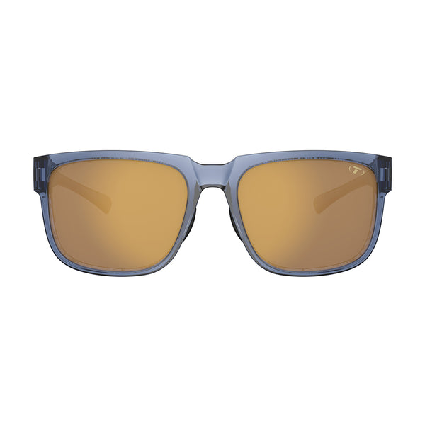 Tifosi Shumo Sunglasses Crystal Denim with Gold Mirror Lens