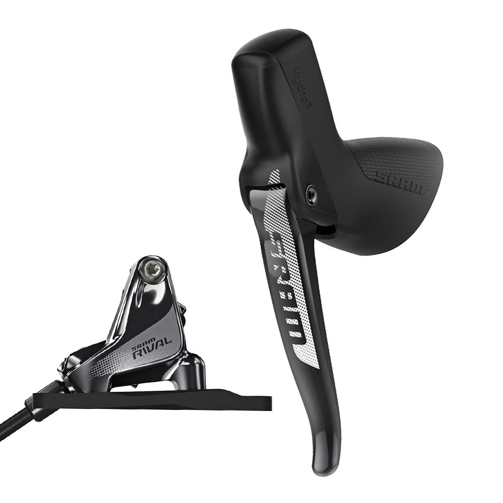 SRAM Hydraulic Disc Brake Rival 1 Moto Left Hand Rear Brake 1800mm with Flat Mount Hardware - (Rotor and Bracket Sold Separately)