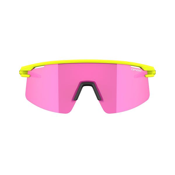 Tifosi Moab Lite Sunglasses Speed Yellow with Clarion Sunset Pink AC Red and Clear Lens