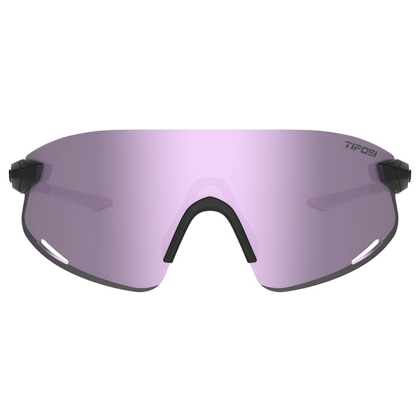 Tifosi Vogel XC Sunglasses Matte Black with Violet Mirror Lens