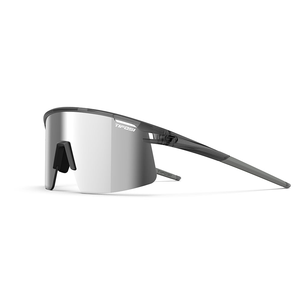 Tifosi Moab Lite Sunglasses Satin Vapor with Silver Mirror AC Red and Clear Lens