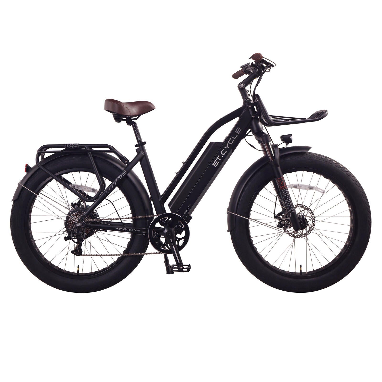 2025 ET-Cycle T720 Fat Trekking Step-thru E-Bike, 48V 15Ah, 720Wh Batt