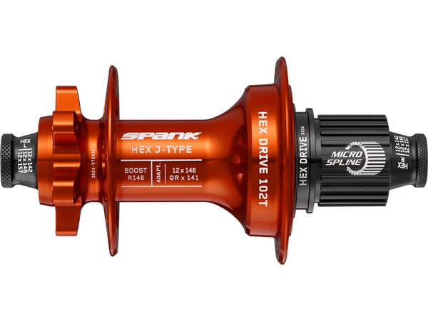 HEX-_J-TYPE_Boost_R148_Microspline_Hub_Orange