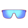 Tifosi Sanctum XL Sunglasses Matte Crystal Pink with Sky Blue Mirror Lens