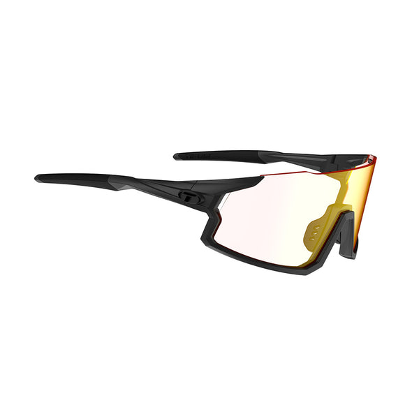 Tifosi Stash Sunglasses Matte Gunmetal with Clarion Red Fototec Lens