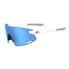 Tifosi Vogel XC Sunglasses Satin Clear with Sky Blue Mirror Lens