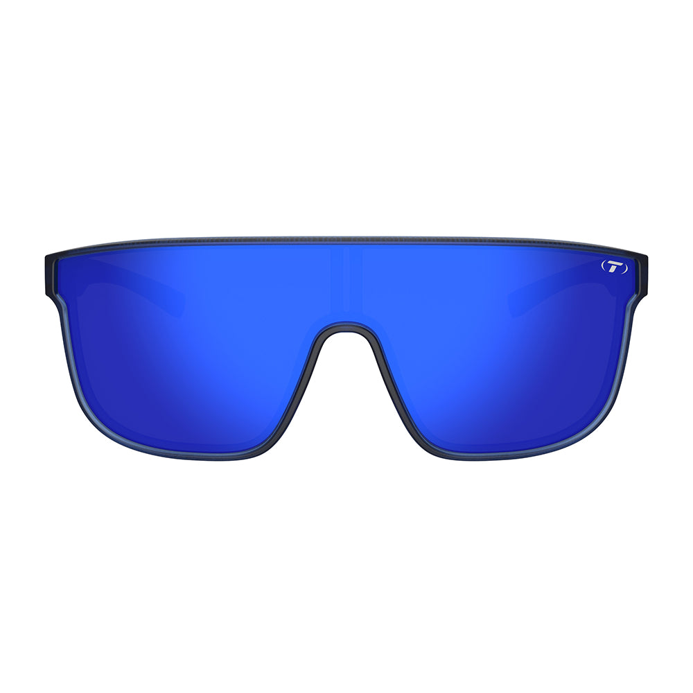 Tifosi Sanctum XL Sunglasses Midnight Vapor with Cobalt Blue Mirror Lens