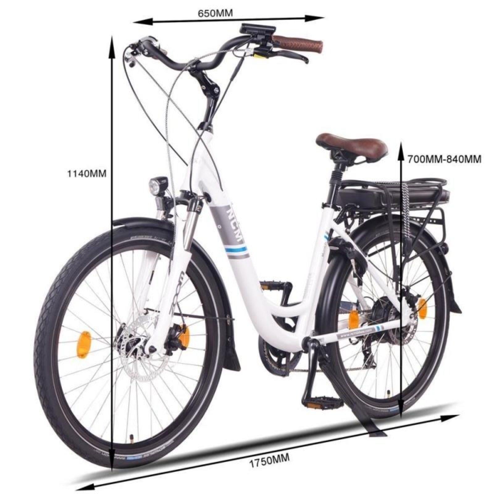 NCM Munich Electric Trekking Bike, E-Bike, E-Treking, 36V 13Ah 468W