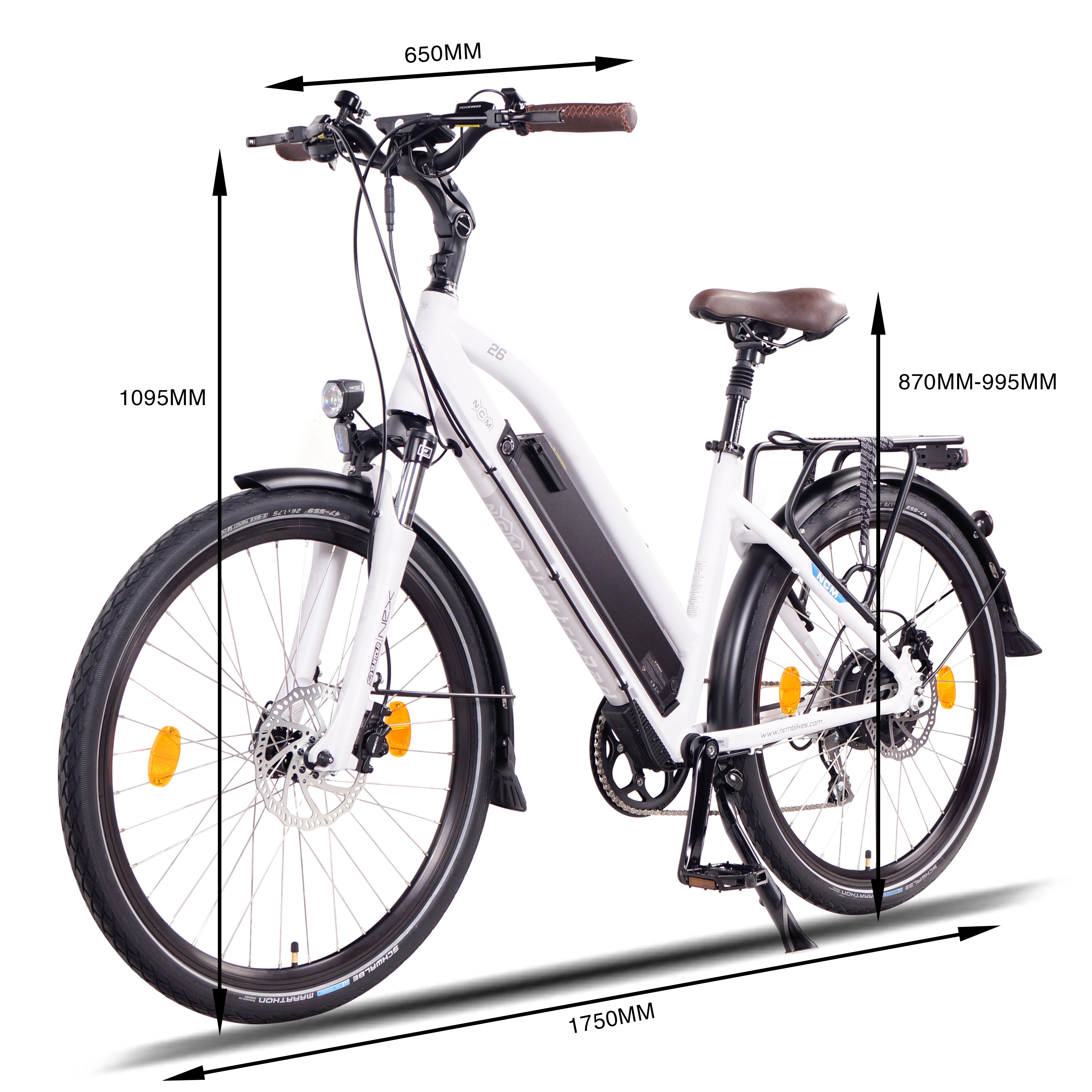 2025 NCM Milano Plus Trekking E-Bike, City-Bike, 48V 16Ah 768Wh Battery