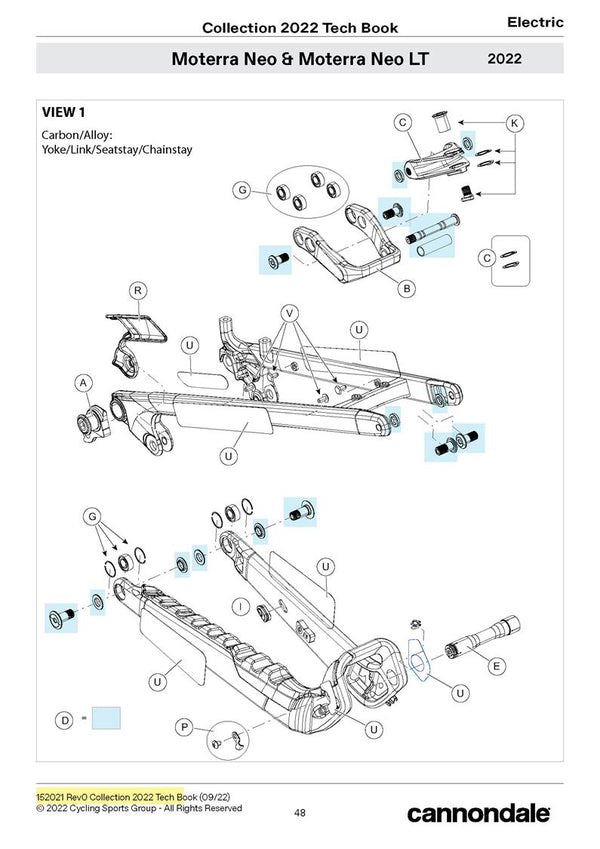 Moterra Neo 2022+ Frame Diagram RT