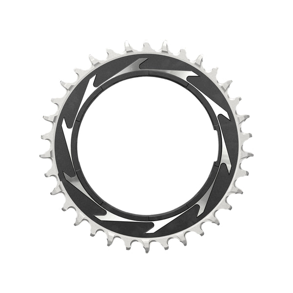 SRAM Chain Ring T-Type 32 Tooth Powermeter Threaded 3mm Offset Eagle (Including Pin Thread Backup and Screw) - Black / Silver XXSL D1

