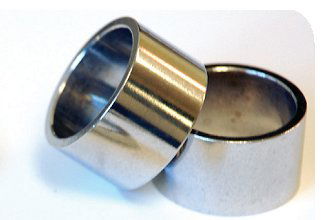 1-1/8&quot; Spacers Silver 2.5mm - Papanui Cycles