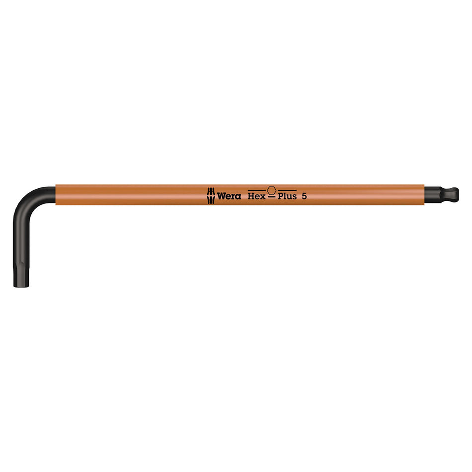 WERA TOOLS L-KEY 950 SPKL HF MULTICOLOUR HEX-PLUS 5MM L-KEY, METRIC, WITH HOLDING FUNCTION