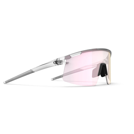 Tifosi Moab Lite Sunglasses Satin Clear with Clarion Pink Fototec Lens
