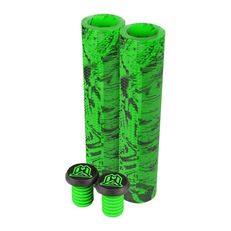 MADD GEAR 150MM TRIFECTA GRIPS GREEN