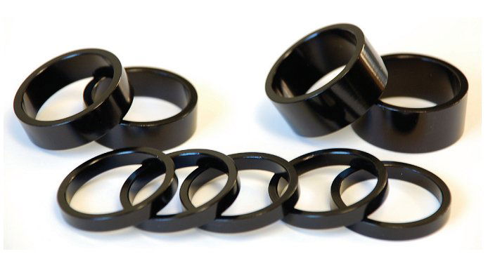 1" Spacer 2.5mm Black - Papanui Cycles