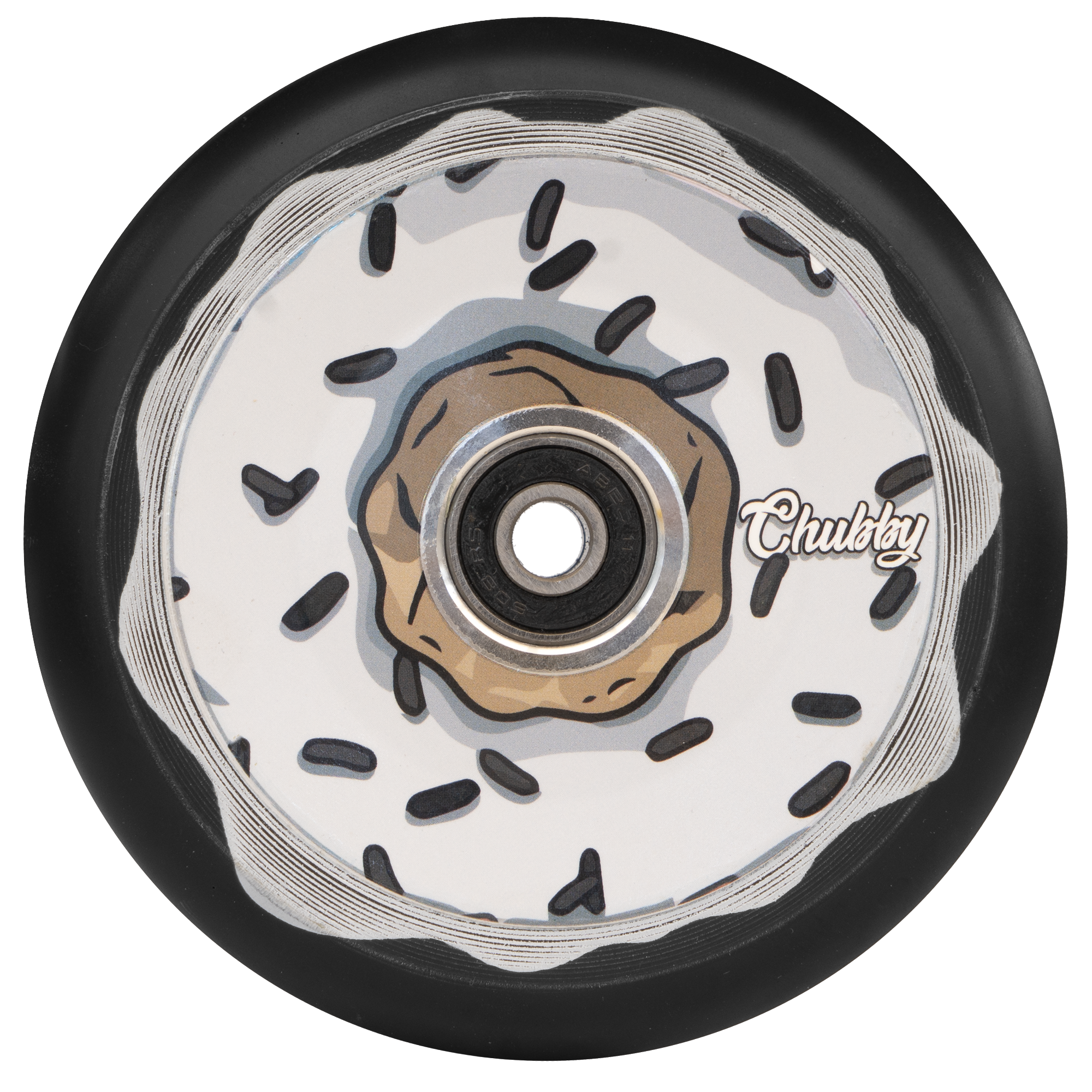 CHUBBY 110MM DOHNUT OREO WHITE WHEELS