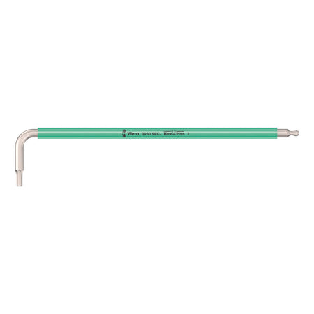 WERA TOOLS L-KEY 950 SPKL HF MULTICOLOUR HEX-PLUS 2MM L-KEY, METRIC, WITH HOLDING FUNCTION
