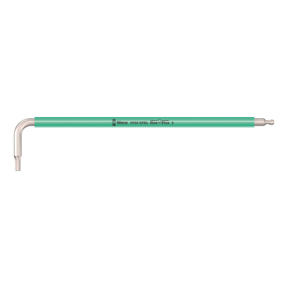 WERA TOOLS L-KEY 950 SPKL HF MULTICOLOUR HEX-PLUS 2MM L-KEY, METRIC, WITH HOLDING FUNCTION
