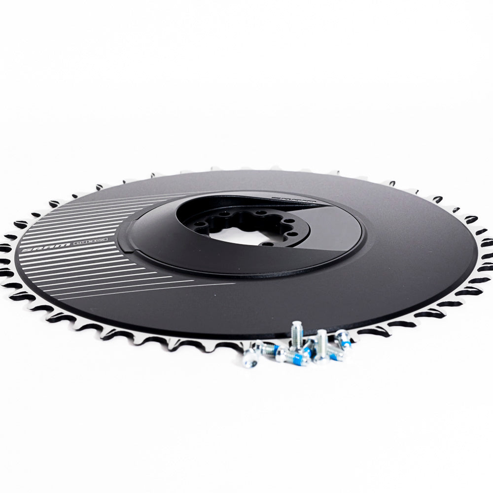 SRAM Chain Ring Road 44 Tooth Direct Mount X-Sync 6.5mm Offset - Aero Red E1 Including 8 Chainring Bolts