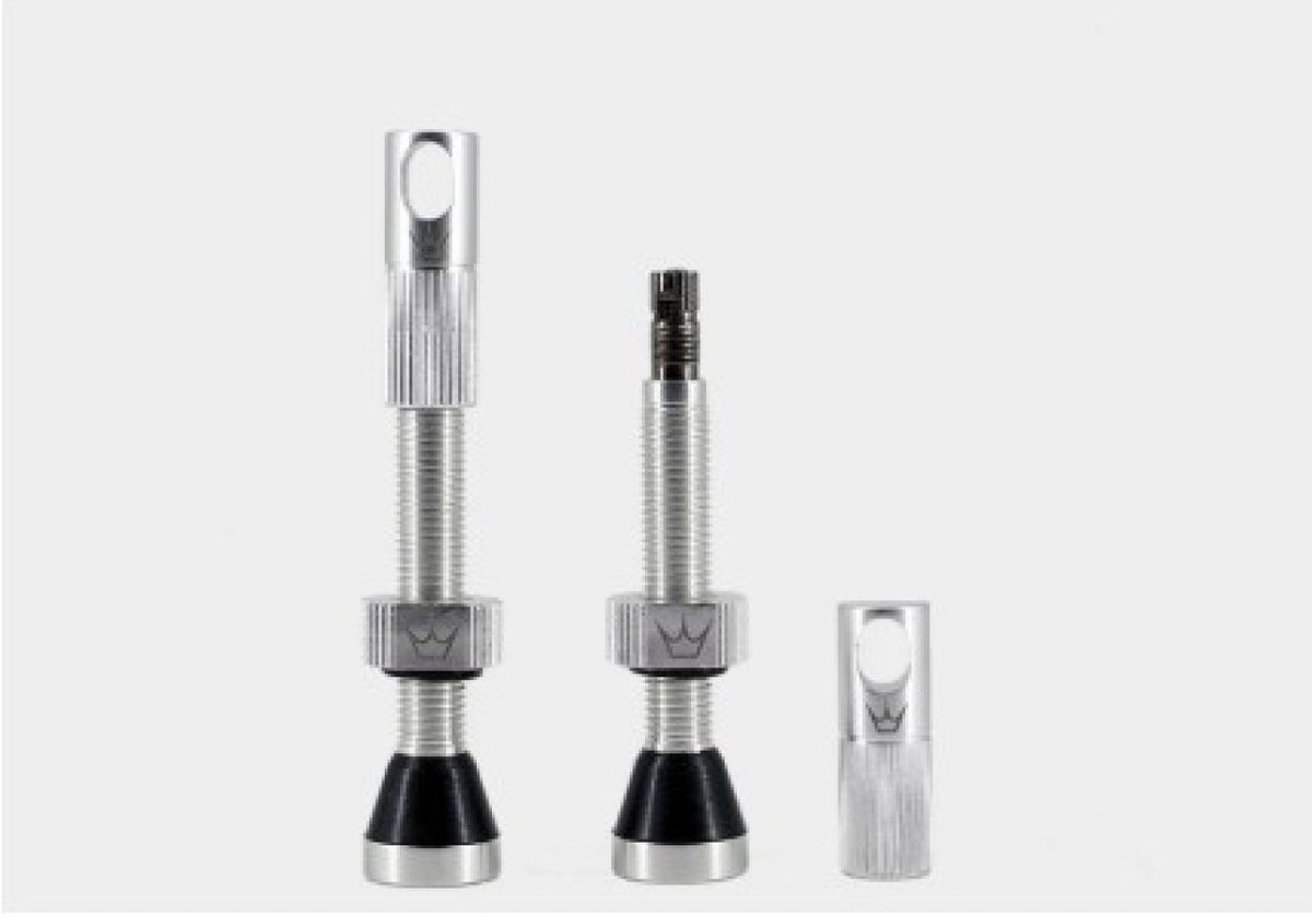 peatys CK tubeless valves silver