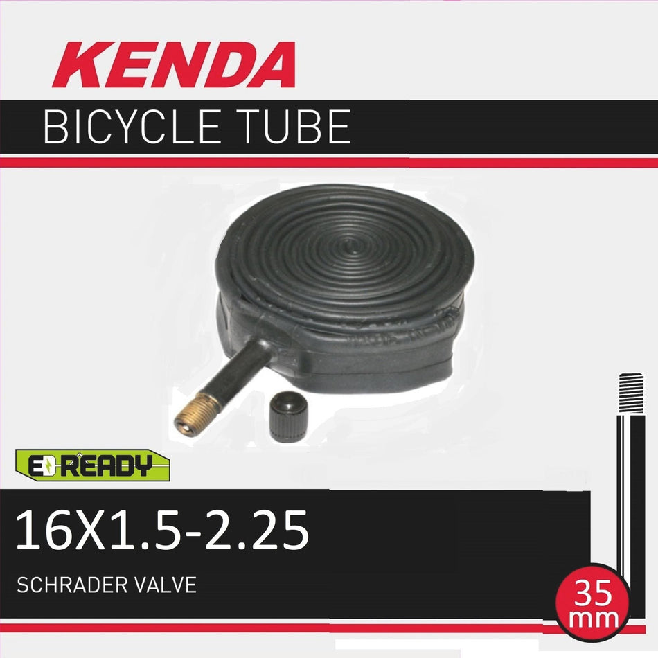KENDA TUBE 16X1.5/2.25 AV/SV 35MM VALVE (50)