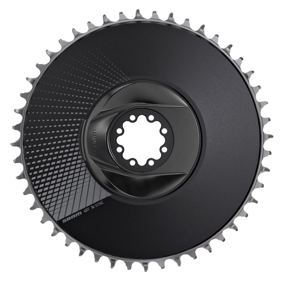 SRAM Chain Ring Road 46 Tooth Direct Mount X-Sync 6.5mm Offset - Aero Red E1 Including 8 Chainring Bolts