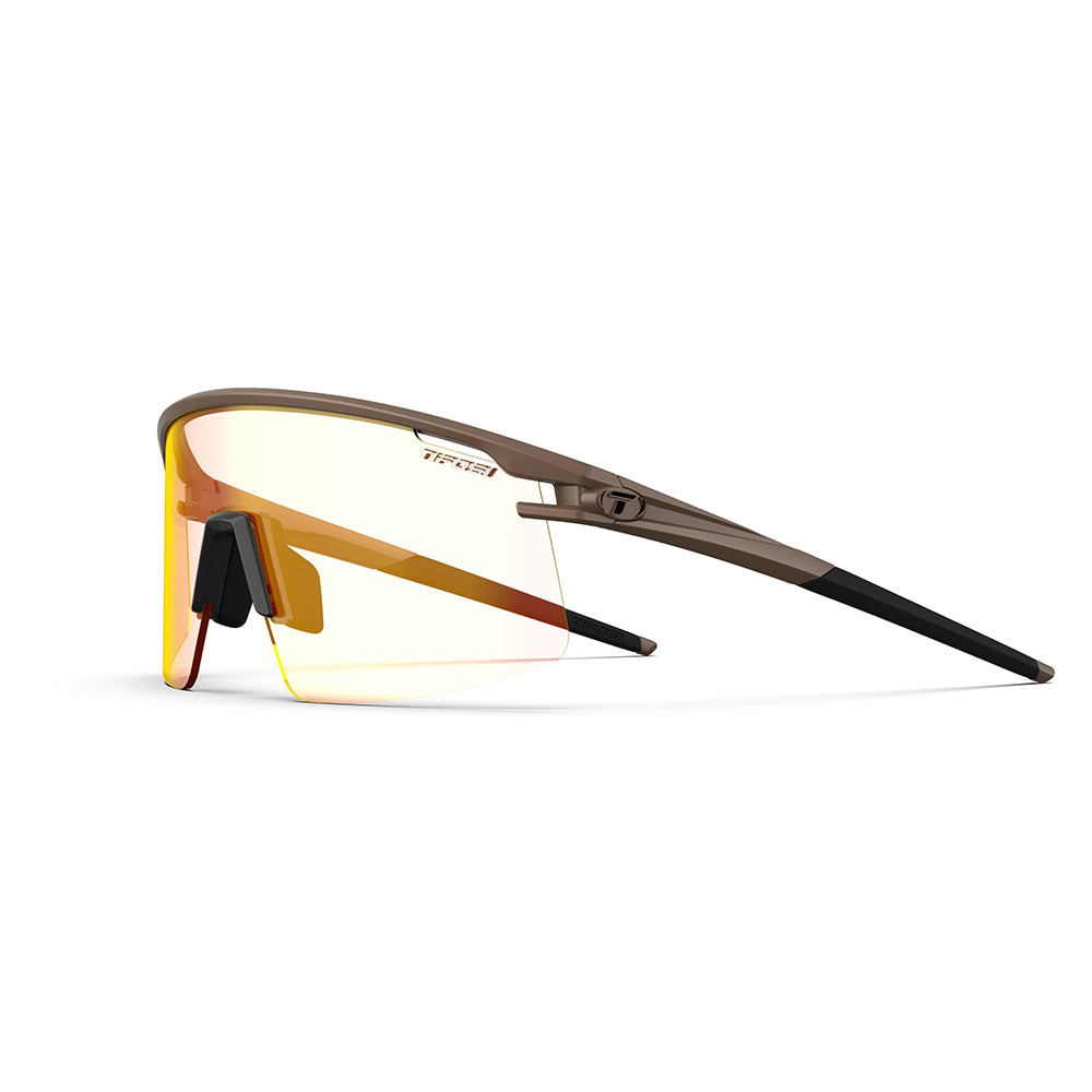 Tifosi Moab Lite Sunglasses Matte Bronze with Clarion Red Fototec Lens
