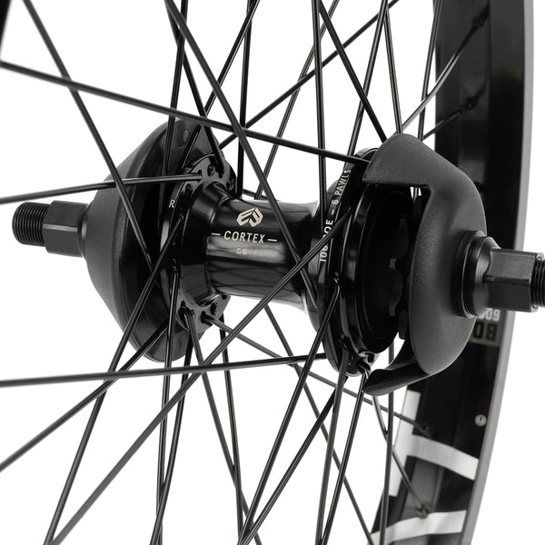 Eclat Bondi / Cortex EVO Cassette Rear Wheel 9 Tooth Black - Supplied with 2x Nylon Guards Black