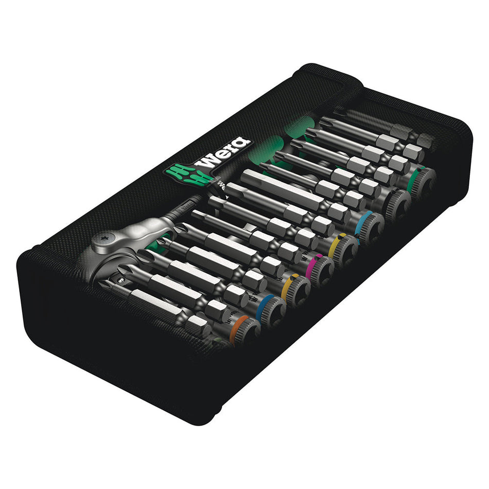 Wera 8008 A Zyklop Mini 3 Ratchet with 1/4" Drive