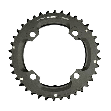 SRAM Chain Ring MTB 38 Tooth 104 S1 49 Chain Line AL5 2x10 Long Pin Blast Black (For 38/24)
