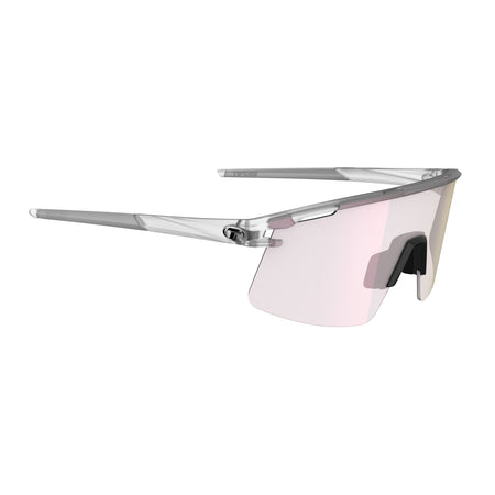 Tifosi Moab Lite Sunglasses Satin Clear with Clarion Pink Fototec Lens

