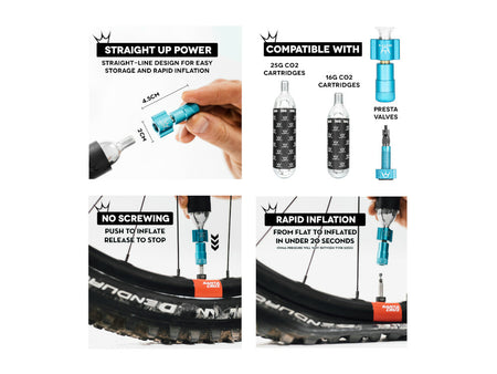 Peaty's Holeshot CO2 Tyre Inflator Head 2