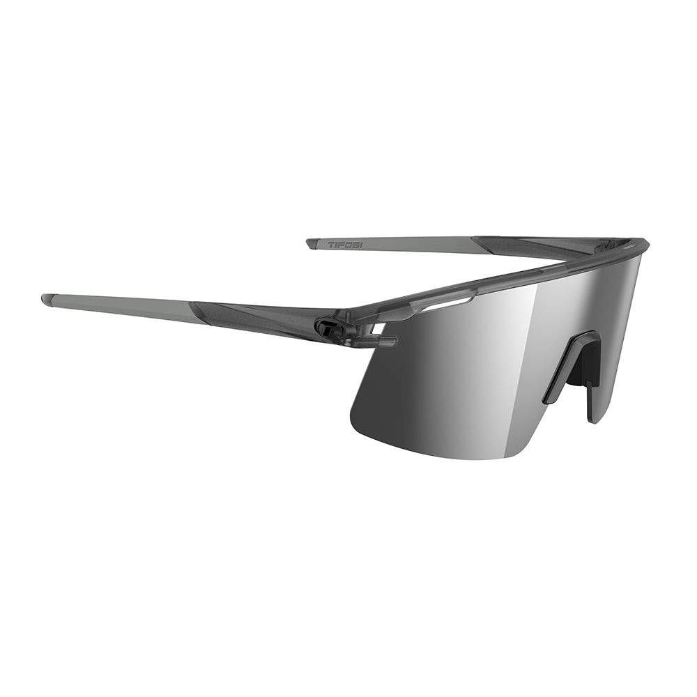 Tifosi Moab Lite Sunglasses Satin Vapor with Silver Mirror AC Red and Clear Lens
