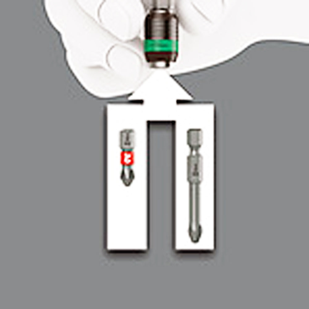 Wera Tools 838 RA-R M Bitholding screwdriver with ratchet functionality, 1/4