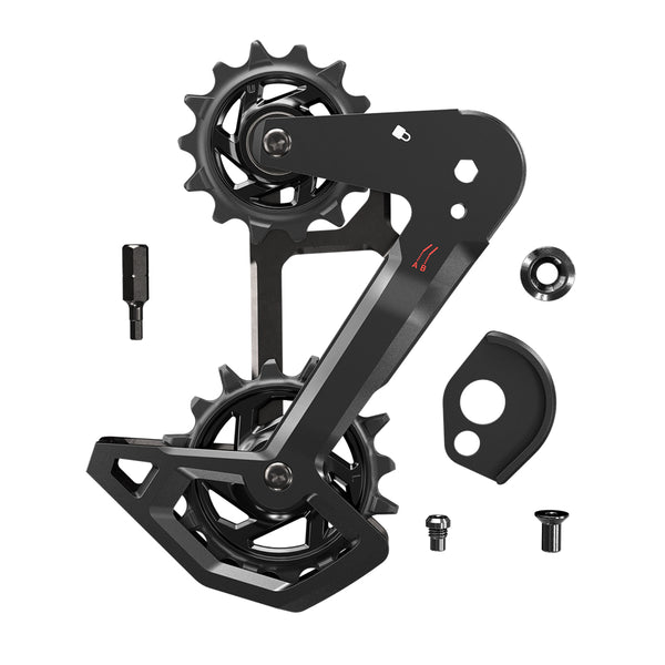 Rear Derailleur Cage Kit Aluminum T-Type Eagle AXS Without Damper (Replacement Outer And Inner Cages, Bit Driver Hex3, Including Pulleys)
