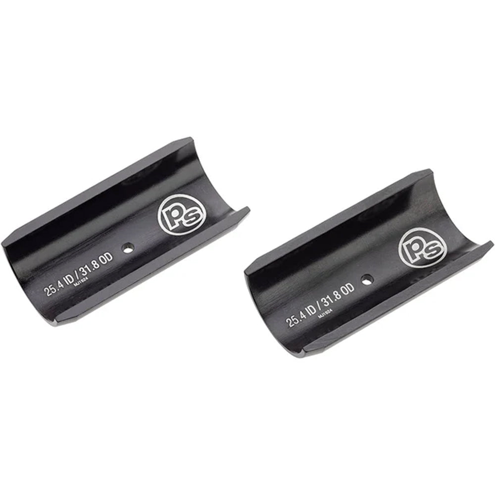 Problem Solvers Handlebar Clamp Shims 25.4mm To 26.0mm, 35mm Length, Silver

