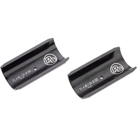 Problem Solvers Handlebar Clamp Shims 25.4mm To 26.0mm, 35mm Length, Silver

