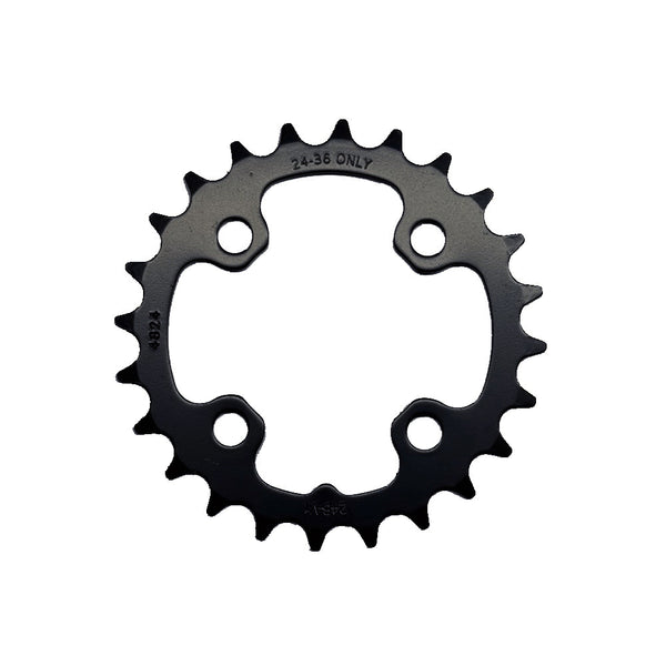 SRAM Chain Ring MTB 24 Tooth 64mm B V1 Aluminium 3mm 9 and 10 Speed Blast Black
