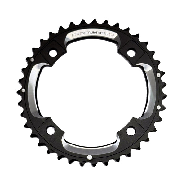SRAM Chain Ring MTB 38 Tooth 104 S1 49 Chain Line AL5 2x10 Long Pin Blast Black (For 38/24)
