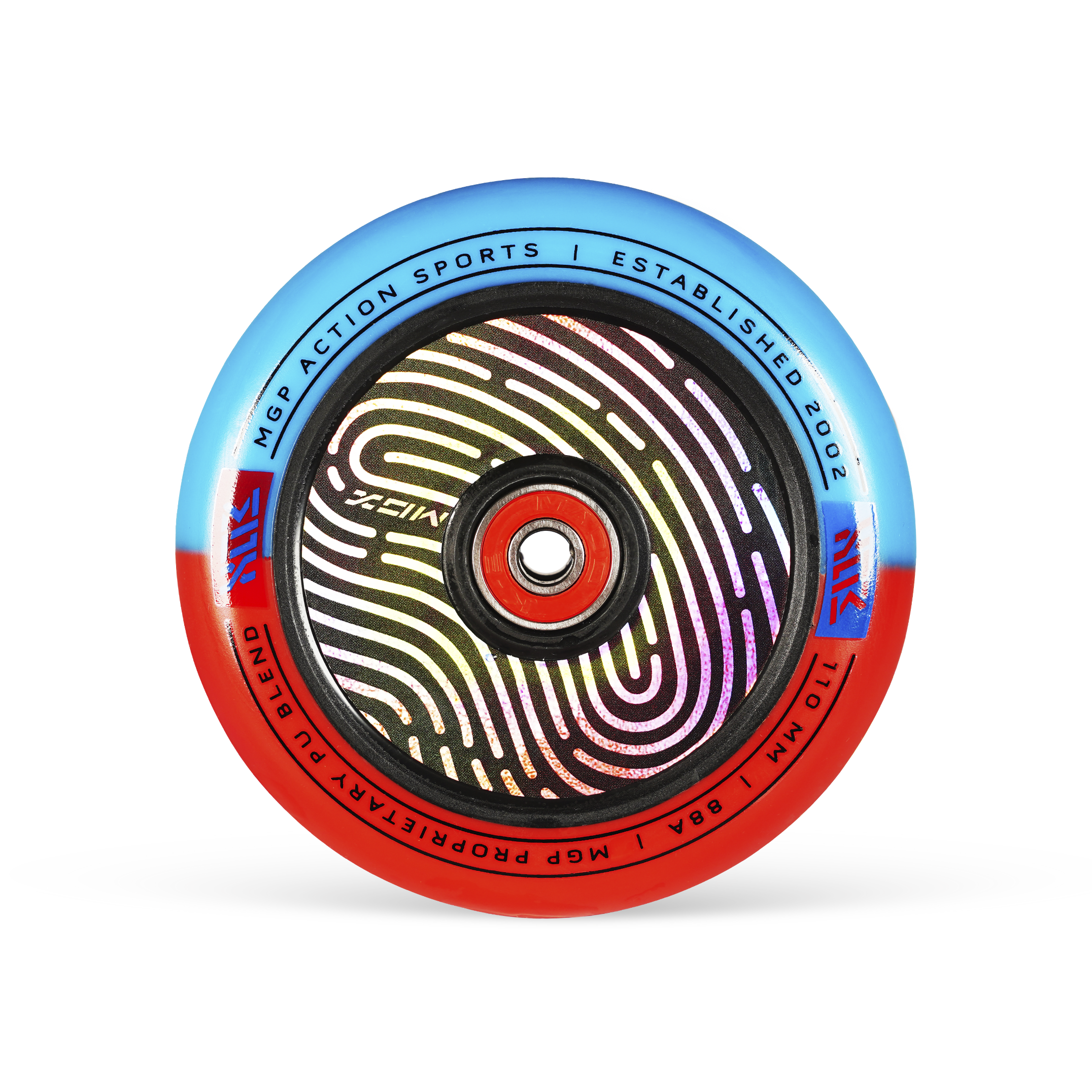 MADD GEAR 110MM HOLOGRAPHIC WHEEL RED / BLUE