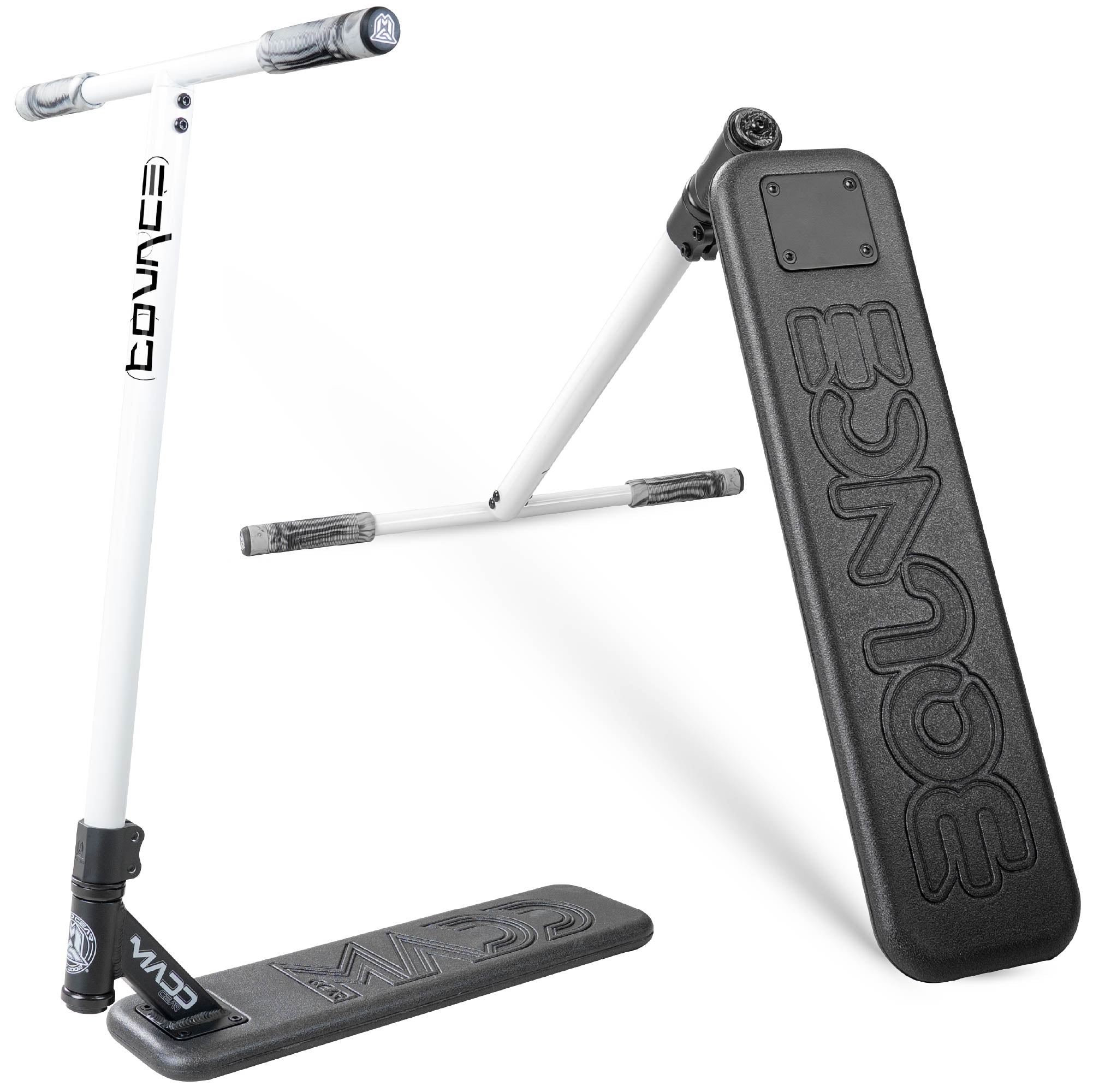 MADD GEAR BOUNCE TRAMPOLINE SCOOTER BLACK / WHITE