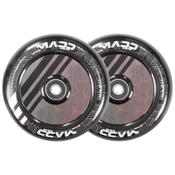 PAIR MADD GEAR 110MM ZEN HOLLOW CORE WHEEL BLACK