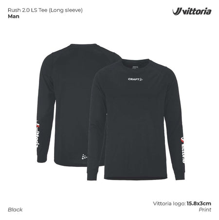 Rush 2.0 LS Tee Mens BLK