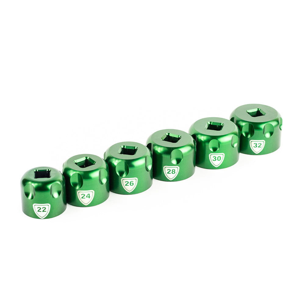Abbey Suspension Top Cap Sockets - Full Set - Papanui Cycles