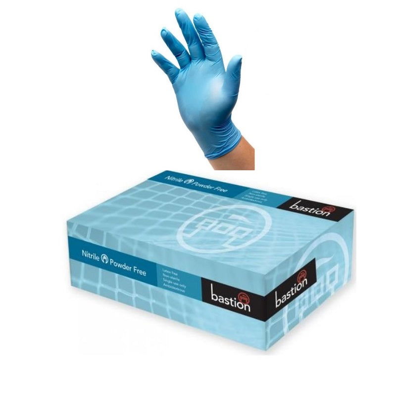 Bastion Soft Nitrile Gloves Blue - Papanui Cycles