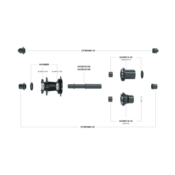 Bearing and Spacer sets for Hubs - Papanui Cycles
