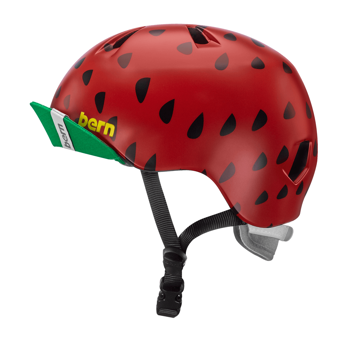 Bern Nina Satin Red Strawberry w/ Flip Visor - Papanui Cycles