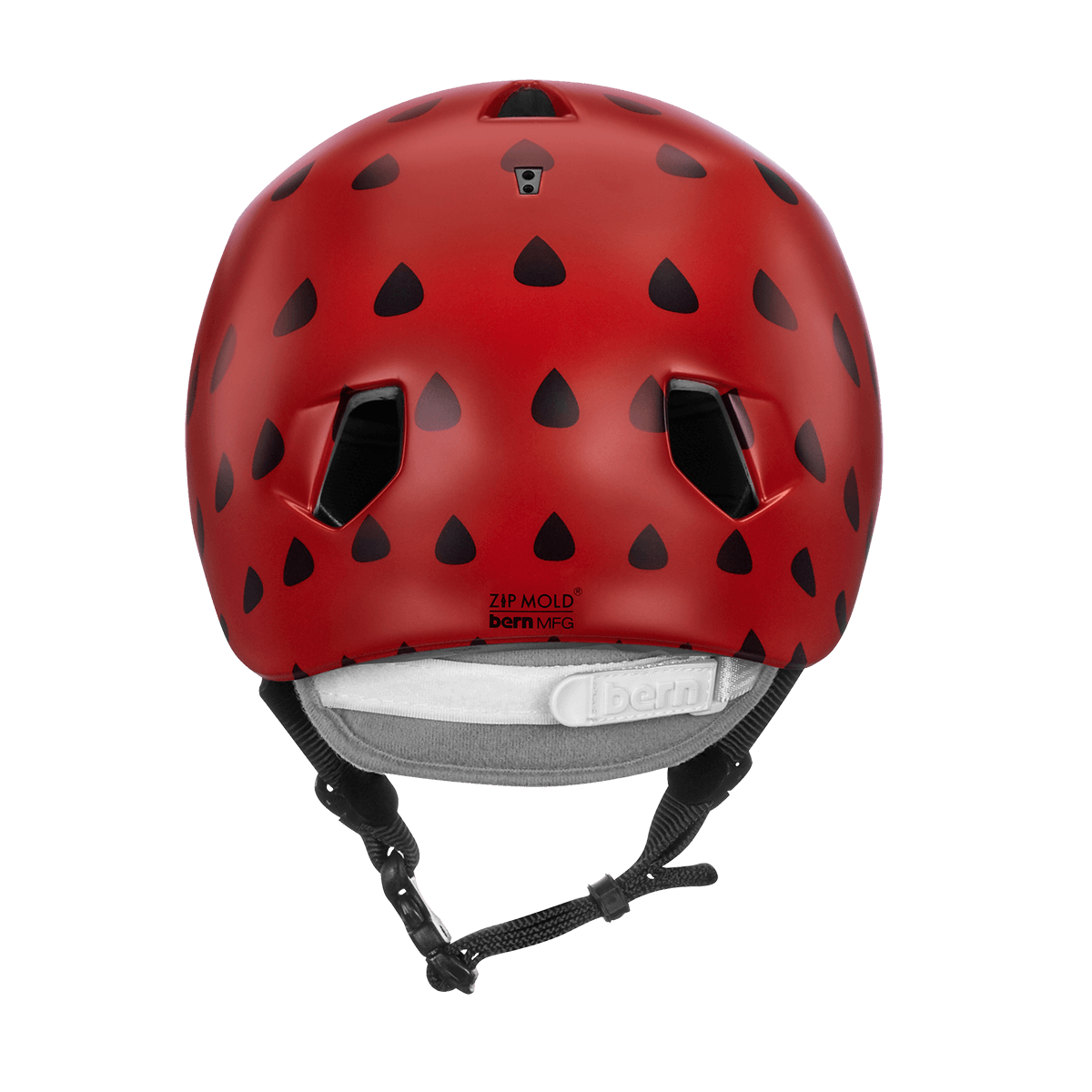 Bern Nina Satin Red Strawberry w/ Flip Visor - Papanui Cycles