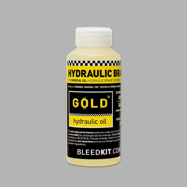 Bleed Kit GOLD Hydraulic Oil 100 ml - Papanui Cycles